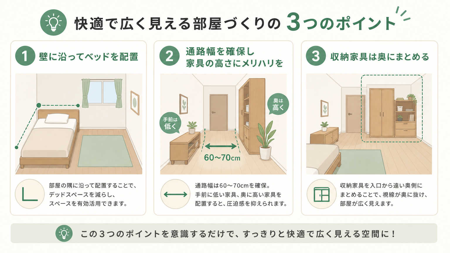 一人暮らしの家具配置で失敗しないための基本ルール